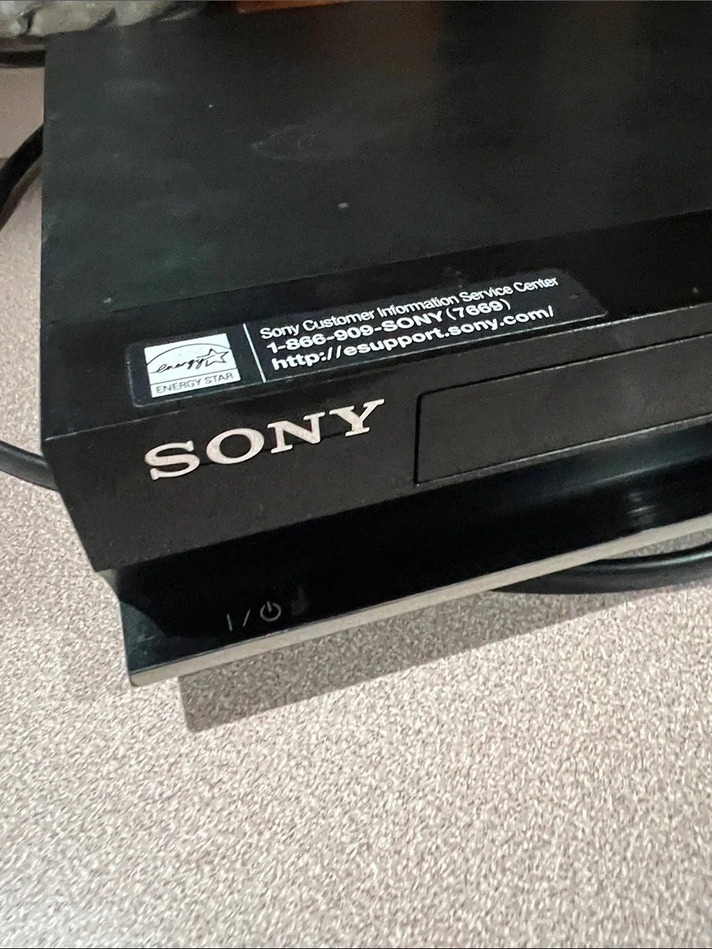 Sony Black Blu-ray Disc Player with HDMI Output 3D BDP-S570